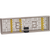 Instrumentbrett perforert stk. JG380R med instrumentbroer (3 x JG392), 273 x 84 x 41 mm