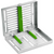 Instrumentkassett MIDI stk. grønn, 182 x 144 x 34 mm, til 5 instrumenter