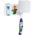 Komplett tannpleiesett Ritter pack (1 tannbørste, 1 tannbørsteklokke med holder 2,5 min, 1 tannbørstekopp) blå