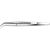 Pinsett college stk. 15 cm, glatt, lang spiss