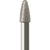 Occlusal shaper 972 5 stk. gul ekstrafin, FG lang, Fig. 270 rund granat, 4 mm, ISO 020