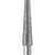 Premium diamantbor 848 6 stk., grønn grov, FG, figur 173, 10 mm, 2°, ISO 016
