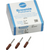 Silikonpolerer 12 stk brun, RA, fasong PC2, ISO 050