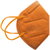 Monoart FFP2 masker NR beskyttelse 10 stk. oransje