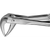 Anatomica ekstraksjonstang  Büchs stk. DH774R, for røtter i UK , kjeve 4,5 mm