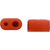Rubber caps for bi-pins Pack of 500 pieces red