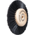 Polishing brushes piece wooden core, quality "Super" 4-row, 40/Ø 80 mm pointed