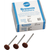 Silicone polisher Pack of 12 pieces brown, HP, figure WH6, ISO 120