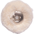 Wool and nettle buffs Pack of 12 wool buffing wheels, handpiece unmounted