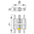 VECTOR® standard expansion screws Pack of 50 pieces VECTOR 200, (W x H x L) 9.8 x 3.1 x 14.3 mm, elongation 8 mm
