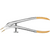 Telescopic crown forceps according to Böhm Piece 1334DS Diamond-coated tips, very fine