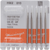 Carbide drill 2 Pack of 5 pieces HP, figure 010, 1 mm, ISO 010