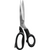 Laboratory scissors Piece HSB 588-20, with black plastic handle, straight, 200 mm