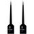 Pinelo ceramic brushes Pack of 2 brush tips no. 0