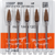 Model casting polisher 9568 Pack of 5 pieces brown very hard, HP, figure 257, 18 mm, ISO 055