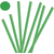 CONSEQUENT and profile bars Pack of 50 g profile rods emerald green, round, medium-hard, 1.2 mm thick