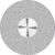 Diamond disk 363 piece red fine, HP, figure 363, 0.10 mm, ISO 100