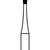 Carbide drill C2 Pack of 5 HP, Figure 010 inverted cone, 1.2 mm, ISO 012