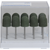 EVE TECHNOLOGY Pack of 10 pieces green coarse, HP, figure garnets, 15 x 17 mm