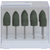EVE TECHNOLOGY Pack of 10 pieces green coarse, HP, figure flame, 12 x 22 mm