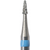 Carbide milling cutter grind 10 Cross serration, blue standard, HP, Figure 274, 3.5 mm, ISO 014