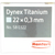 Dynex Titanium Pack of 20 pieces sturdy, elastic, glass fiber reinforced, Ø 22 mm 0.3 mm