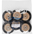 Suprema round brushes Pack of 6 pieces with wooden core, 2-row, pointed, core: 40 mm, outer: 60 mm