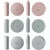 EVE ECOCERAM Pack of 100 pieces unmounted, dark gray fine, figure wheel, 22 x 3 mm