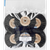 Laboratory round brushes Pack of 6 pieces with HK, 3-row, Chungking black, pointed, core: Ø 33 mm, outer: Ø 70 mm