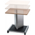 Vario lift tables Piece with height adjustment and wooden top