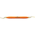 Universal kurett i henhold til Columbia XP® SQUARED stykke oransje, 2L-2R, plasthåndtak