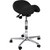 Bambach® saddle seat Stk. Stor svart vinyl, søylehøyde middels, uten ryggstøtte