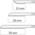 Sagblader Pakke med 5 stk. reciproke sagblader, 30 mm, 0,4 mm