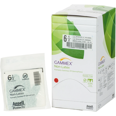 Gammex Non-Latex 50 par pudderfrie, grønne, størrelse 6,5 - Odonto