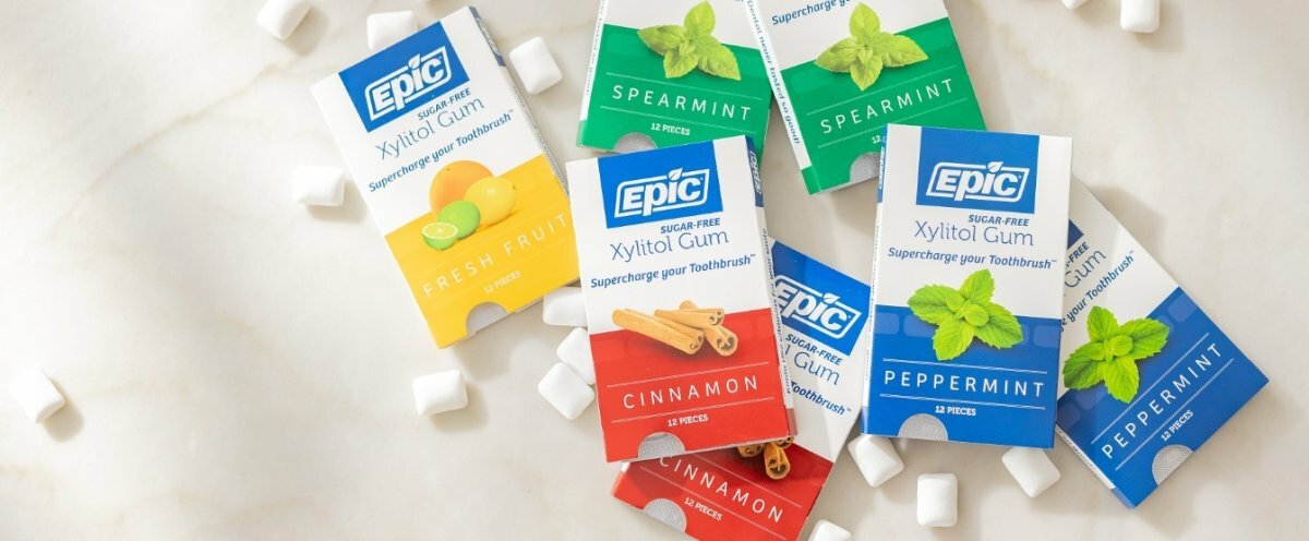 Epic Dental Xylitol Spearmint Gum, 12 ct - Kroger