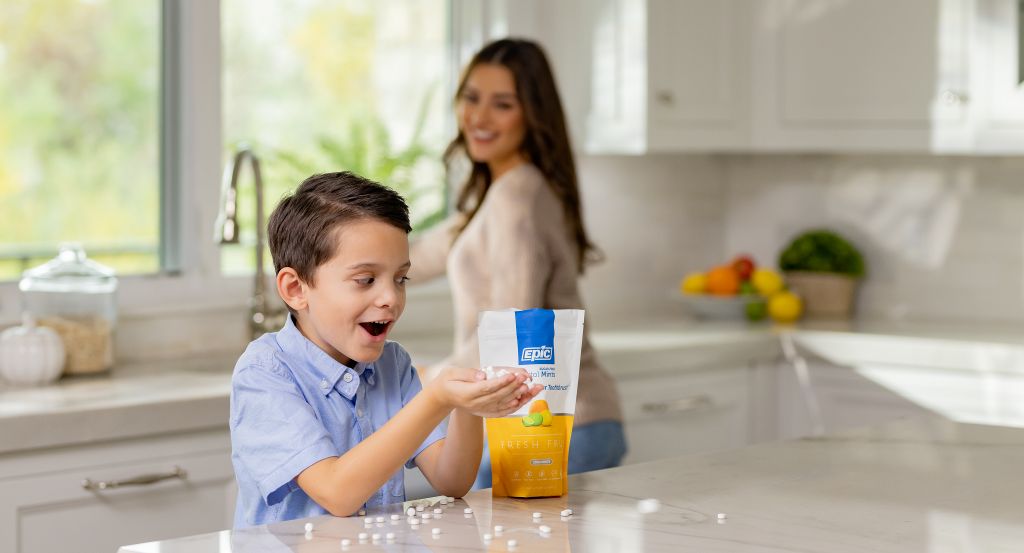 a little boy is impressed with Epic flavours