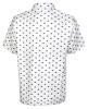 Micro Skull Cool-Stretch Men's Golf Shirt (White)