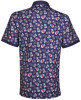 Sugar Skull Cool-Stretch Men's Golf Shirt (Dark Blue)