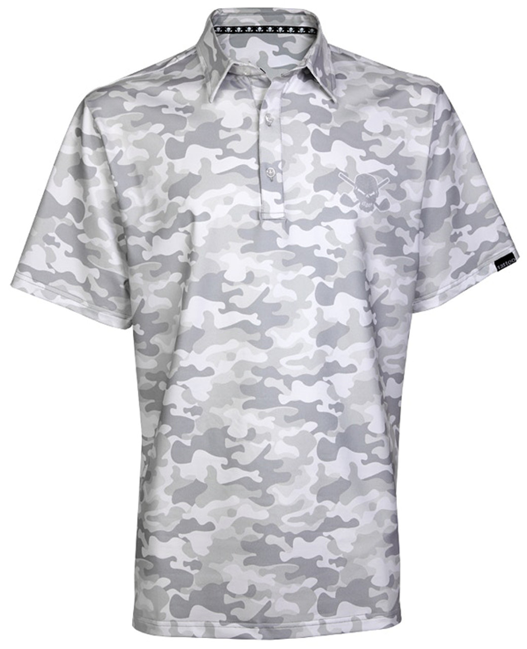 Camo Cool-Stretch Golf Shirt (White)