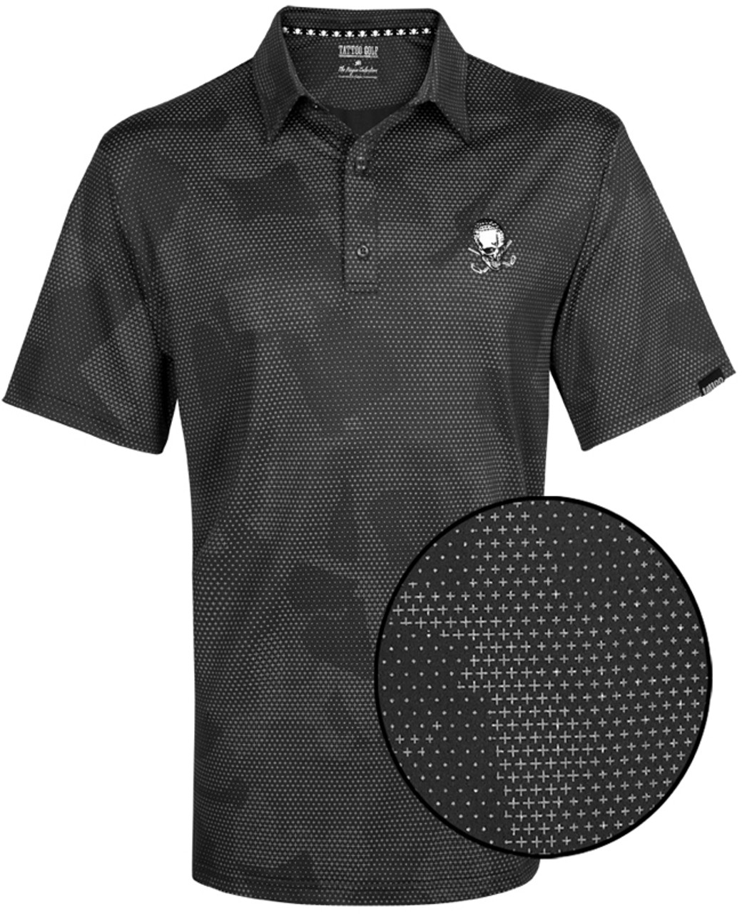 Rogue Cool-Stretch Men's Golf Shirt (Black)