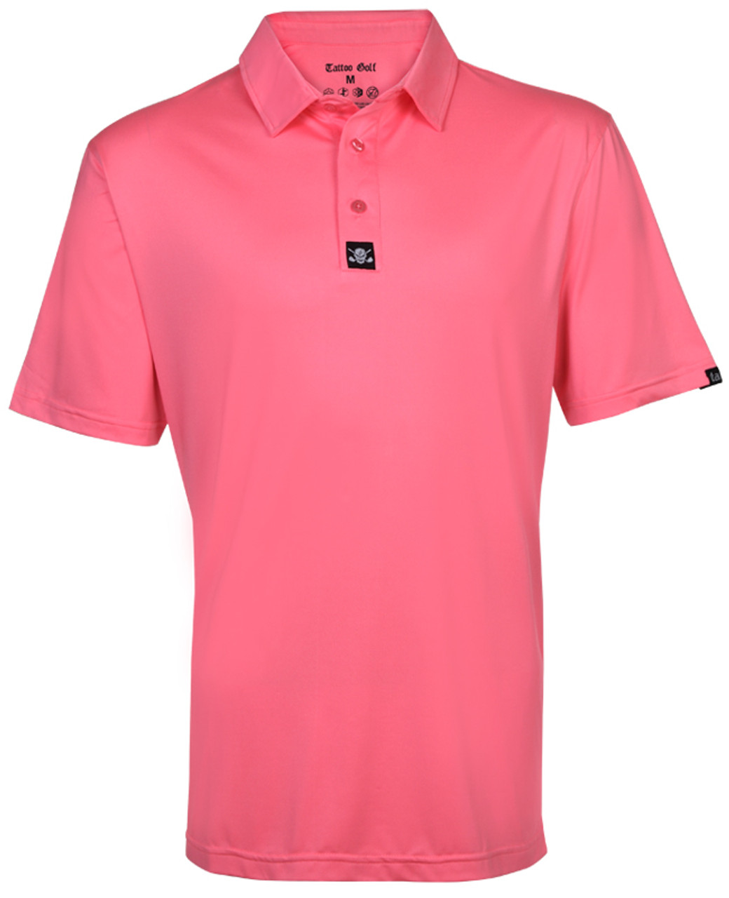 Still Basic Cool-Stretch Men's Golf Shirt Pink Golf Shirts
