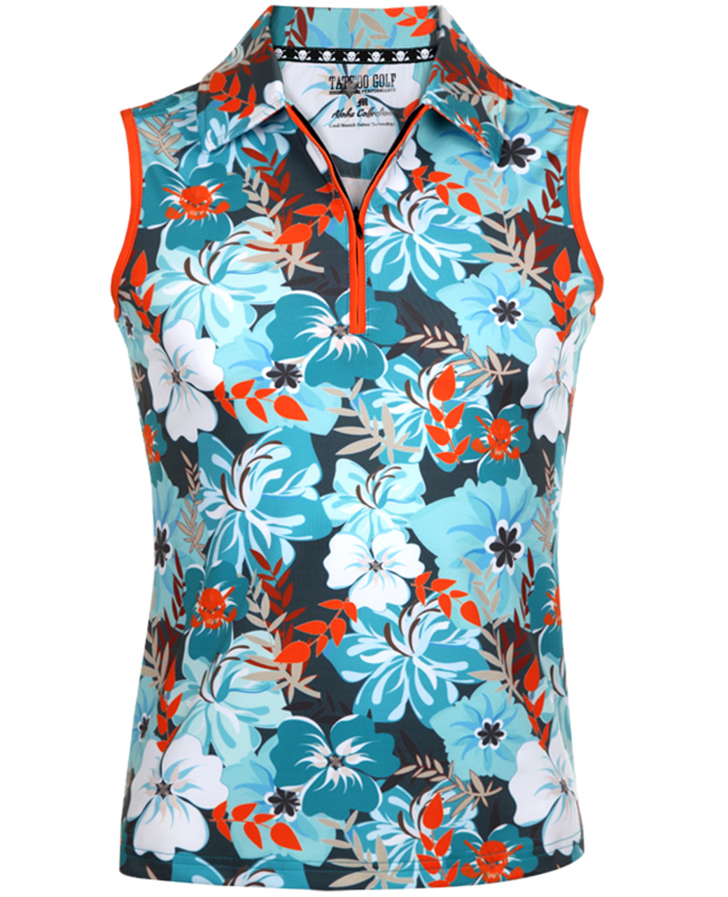 Hawaiian Golf Shirt (Teal 