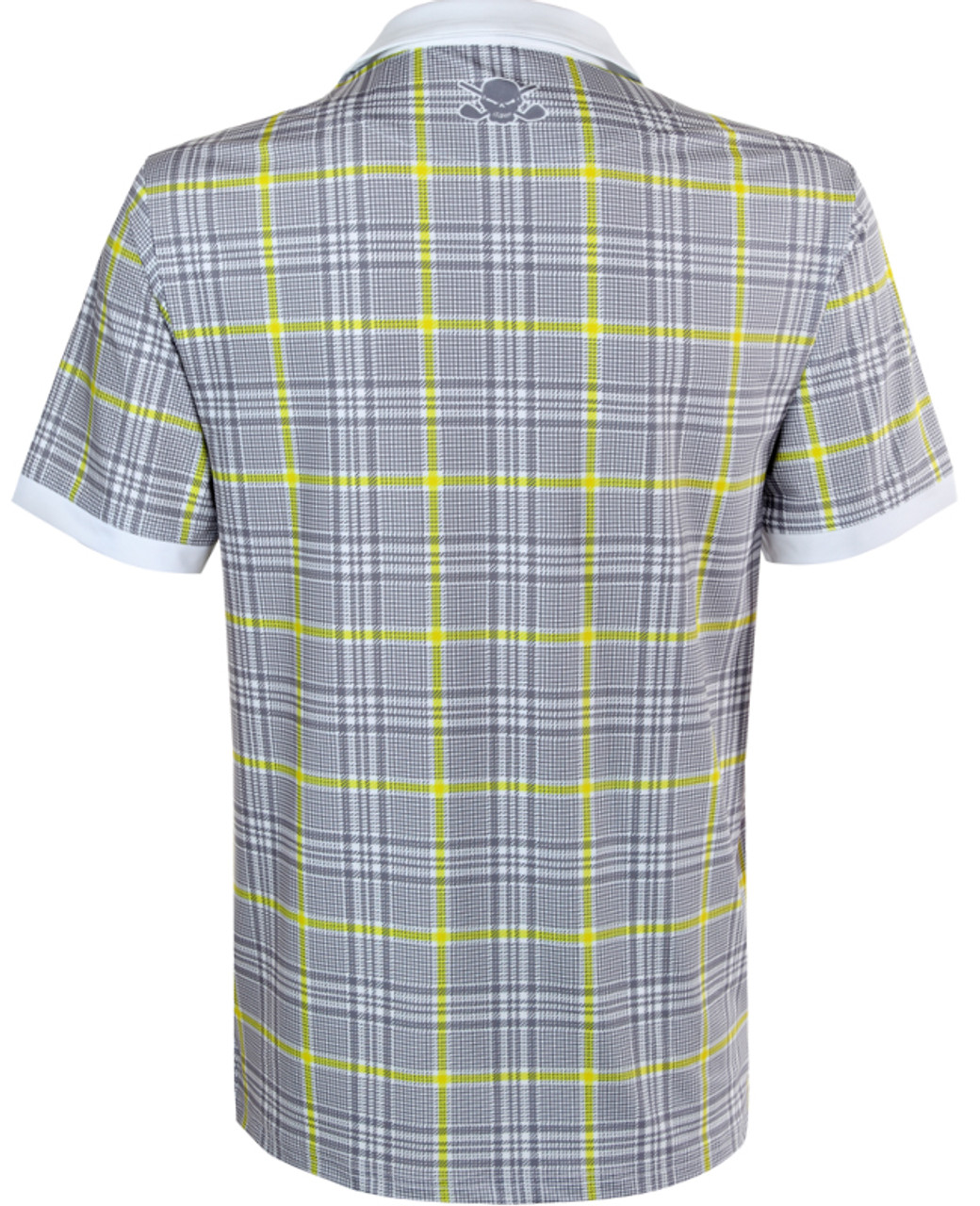 HT Plaid yellow golf shirt, Men's Performance Golf Polo, Golf Shirts ...
