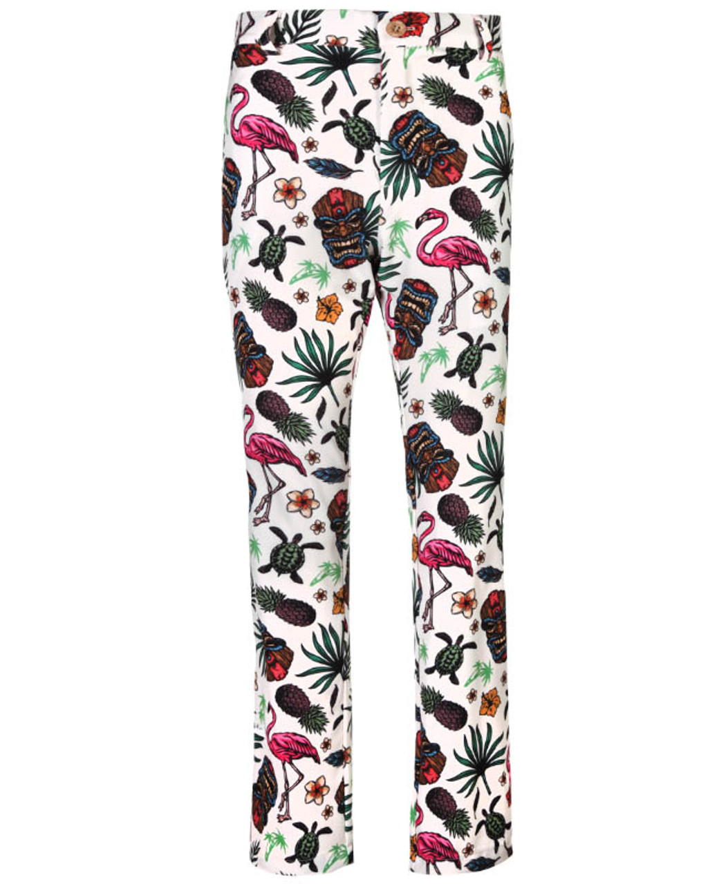 Aloha Hawaiian Cool-Stretch Men's Golf Pants (Tiki)