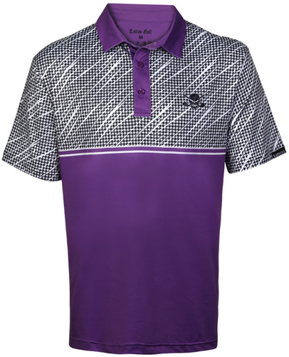 Redesigned men's golf shirts with Cool-Stretch fabric technology - sizes small through 4XL.  Also available in black
