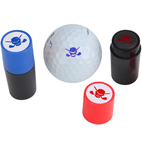 The ONLY way to mark your balls!  These self-inking stamps are the easiest and quickest way to mark your balls and now you have two choices of color, blue and red.