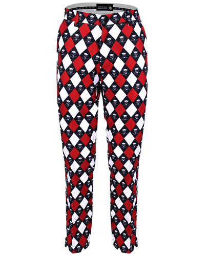 Classic Argyle golf pants with a Tattoo Golf twist!  Pro Cool Technology for a super-cool and comfortable fit & feel.   Go from the course to the clubs with these performance golf pants.   Check out the Red Monster golf shorts for those warmer tee times.