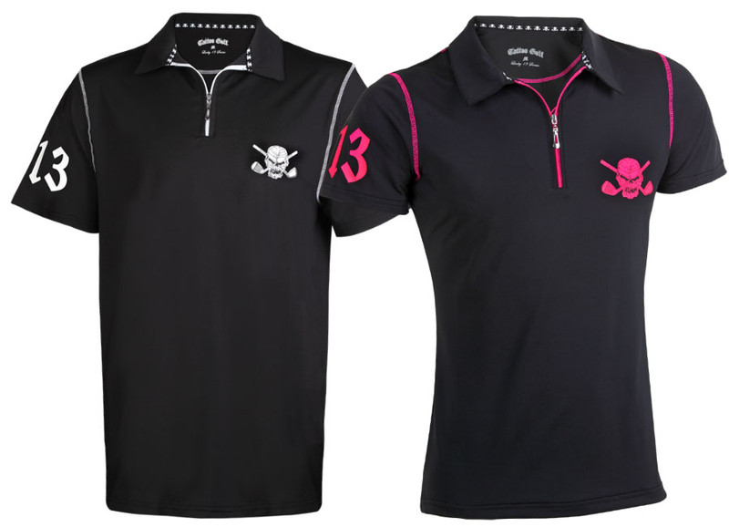 Matching his & her's performance golf shirts!  Grab a couple for your next golf event!