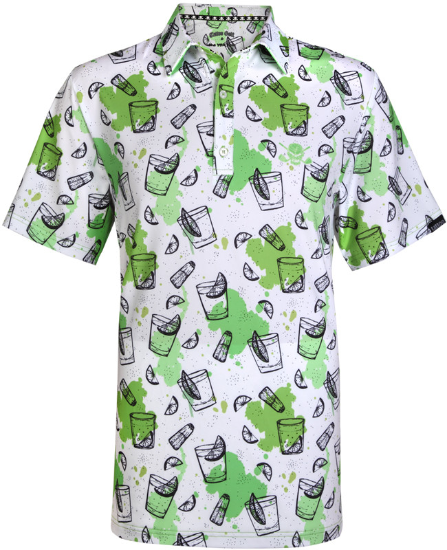 Drink patterned golf shirt Men's Golf Polo, Golf Shirts with cool style