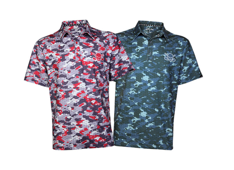 New Honeycomb Camo Golf Shirts - Tattoo Golf